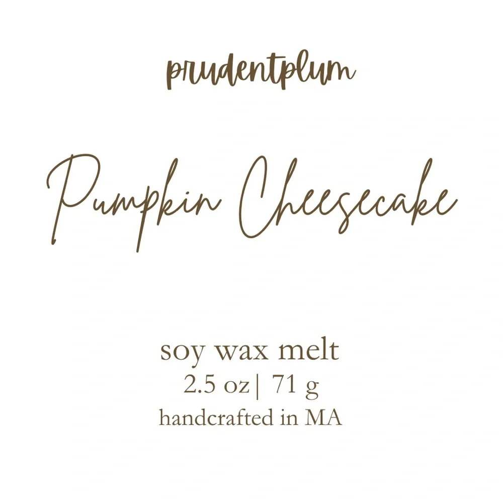 Handmade pumpkin cheesecake